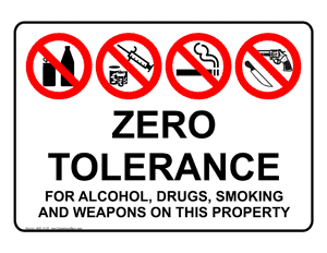 zero tolerance