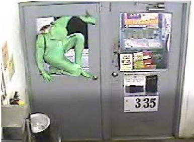 The Spaldling County Sheriff's Office says an unidentified perpetrator wearing a green full body suit to conceal his identity made forced entry and burglarized the Ringgold Grocery Store Sunday morning.